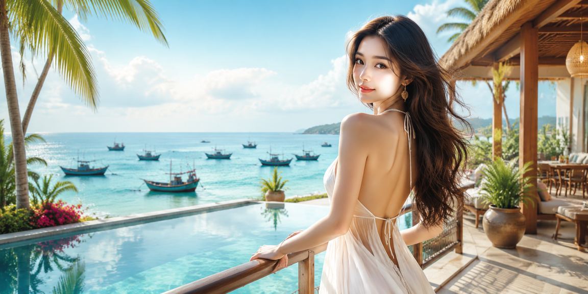 Người chơi thư giãn tại bãi biển Mũi Né vừa xem kèo thể thao trên điện thoại